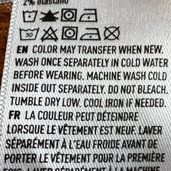 American Eagle High-Rise A-Line Corduroy Skirt in a Warm Spice Color, Size 4 - Picture 7 of 7